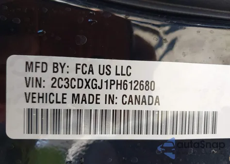 2023 Dodge Charger Scat Pack z USA, uszkodzony, nr VIN 2C3CDXGJ1PH612680